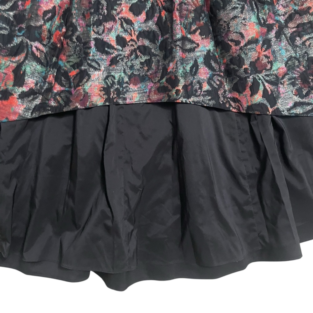 Multicolor floral jacquard high low dress - Picture 6 of 13